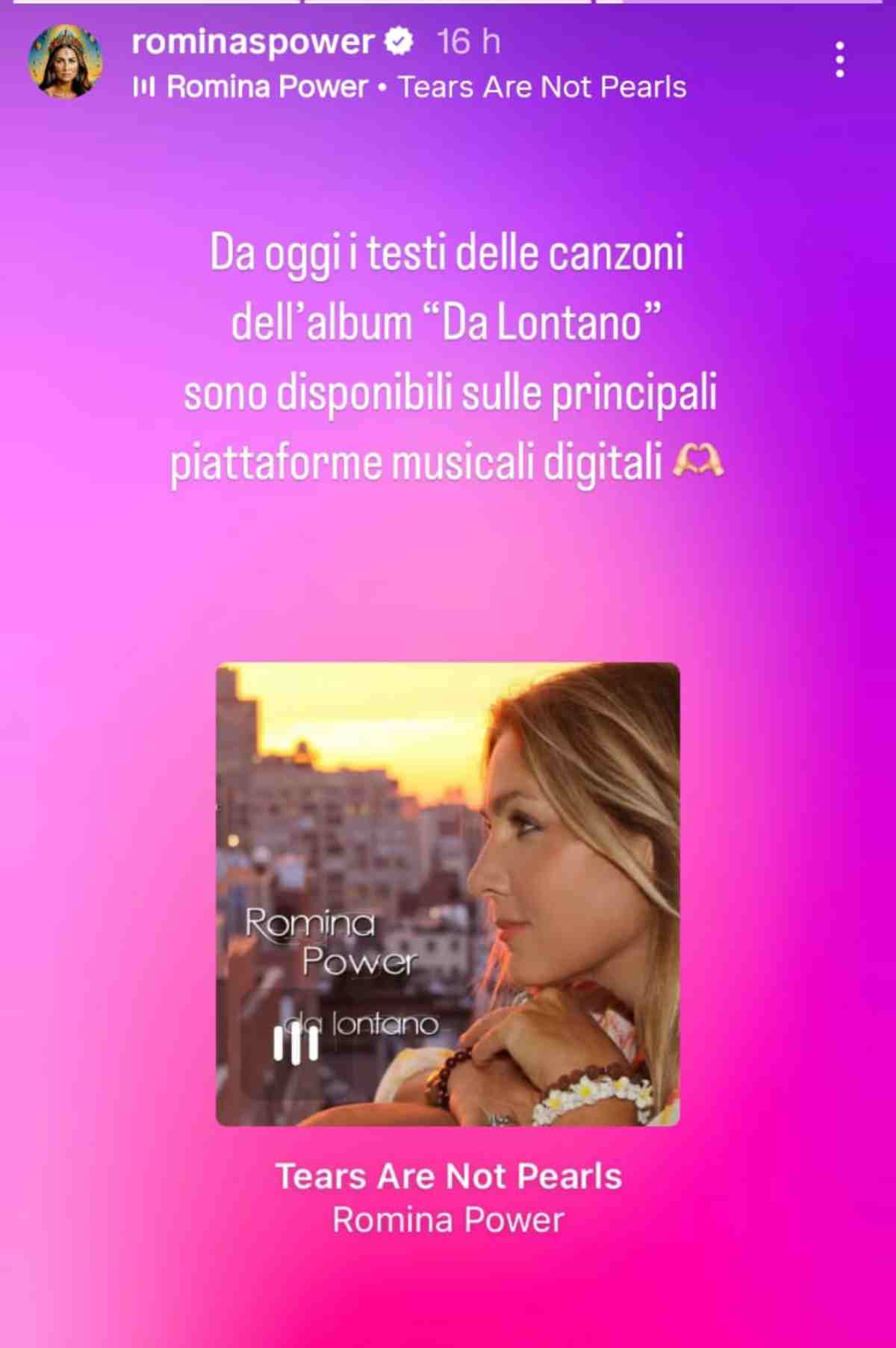 Romina Power svolta album Da Lontano